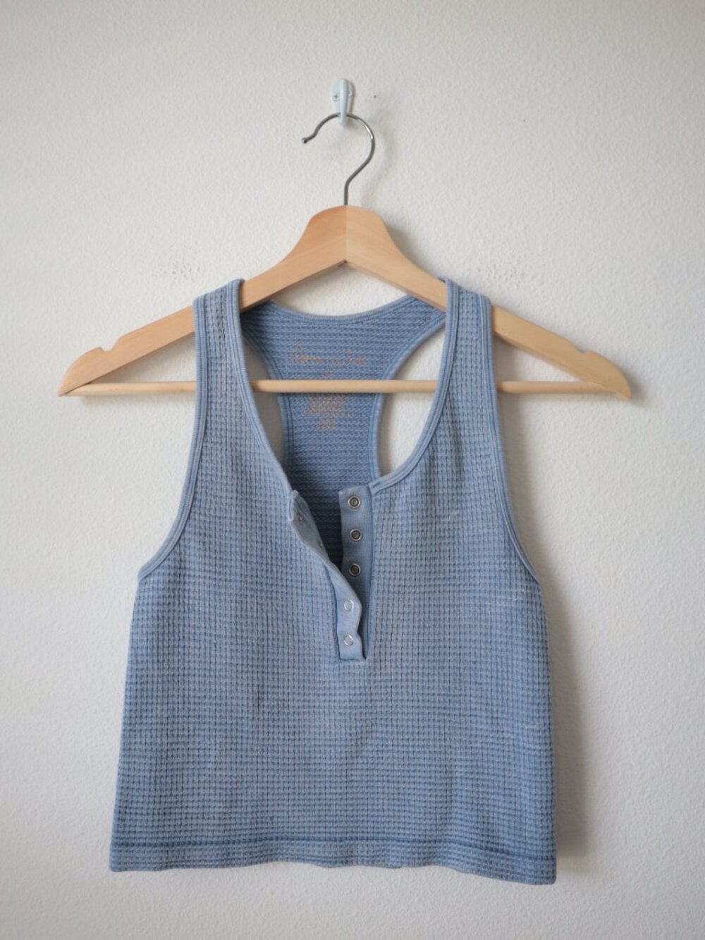 Gypsy & Jade Waffle Racerback Cropped Tank Top | S/M